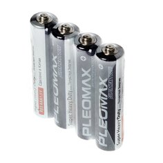 Батарейка Samsung, ААА (LR03, R3), Super heavy duty Pleomax, солевая, 1.5 В, спайка, 4 шт, 236