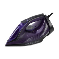 Утюг Polaris, PIR 2487AK, 2400 Вт, керамика, вертикальное отпаривание, противокапельная система, система самоочистки, защита от накипи, мерный стакан, 3, черный,фиолетовый