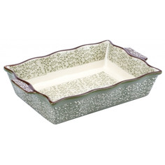 Формы из жаропрочного стекла и керамики форма для запекания ATTRIBUTE Verde 30х20х6см прямоугольная с ручками керамика