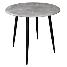 Столы для кухни стол АТЛАС 800х800х750мм мрамор темно-серый МДФ/металл