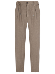 Брюки льняные на кулиске Luigi Borrelli