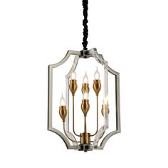 Люстра Подвесная люстра Lumina Deco Modesco LDP 8014-3+3 BK+AK