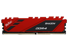 Модуль памяти Netac Shadow DDR4 DIMM 3600Mhz PC28800 CL18 - 8Gb Red NTSDD4P36SP-08R