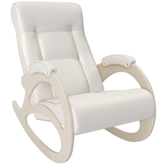Кресло-качалка модель 4 (комфорт) белый 59x88x105 см.