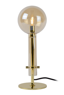 Настольная лампа lone (lucide) коричневый 12x35x12 см.