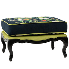 Банкетка для кресла «цветущая аристократка» (object desire) черный 50x41x66 см.