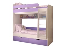 Кровать двухъярусная «юниор 5» (ярофф) фиолетовый 1932x2016x832 см.