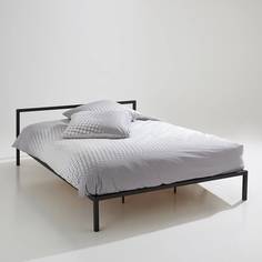 Металлическая кровать jovien (laredoute) черный 144x25 см.