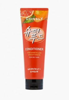 Кондиционер для волос Consly Освежающий и разглаживающий, с экстрактами грейпфрута и имбиря, 250 мл