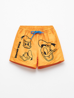 Пляжные шорты с принтом Disney Donald Duck для мальчиков (оранжевый, 122-128 / 7-8 YEARS) Sela