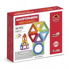 Магнитный конструктор Magformers Basic Plus 26 Set 715014, 26 элементов