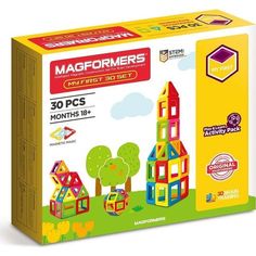 Магнитный конструктор Magformers My First 30 702001, 30 элементов