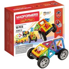 Магнитный конструктор Magformers 707020 Wow Plus Set, 18 деталей