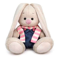 Мягкая игрушка Budi Basa SidX-451 Зайка Ми в джинсовом комбинезоне, 15 см