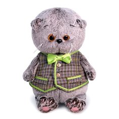 Мягкая игрушка Budi Basa BB-056 Басик Baby в клетчатом жилете, 20 см