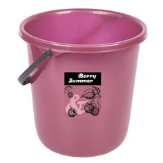 Ведро пластик, 7 л, хозяйственное, Spin&Clean, Berry Summer, SC1112