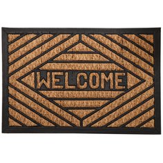 Коврик кокосовый, 40х60 см, Welcome Ромб, Sunstep, 32-084