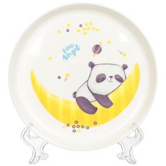 Тарелка детская пластик, Panda, 450 мл, Little Angel, белая, LA1103-НК