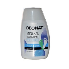 Натуральный минеральный дезодорант — порошок для ног (квасцы аммонийные) 70 гр 70 МЛ Deonat