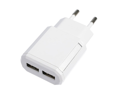 Зарядное устройство Luazon LN-120AC 2xUSB 2.1/1A White 3604500