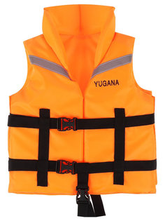 Спасательный жилет Yugana детский, страховочный с подголовником Orange 7980283