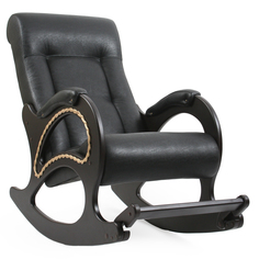 Кресло-качалка модель 44 (комфорт) черный 60x92x100 см.
