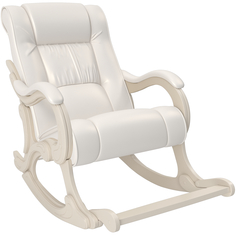 Кресло-качалка модель 77 (комфорт) белый 67x98x135 см.