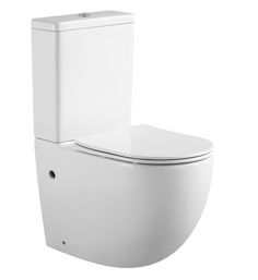 Унитаз-компакт Акватек Pan AQ2903-00 безободковый, с сидением микролифт