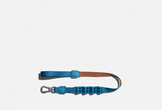 Амортизирующий поводок, голубой / коричневый Zee.Dog