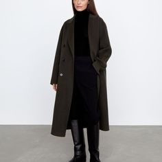 Прямое двубортное пальто 12 Storeez