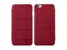Чехол-книжка Momax для iPhone 6/6S PLUS Flip Diary Elite Series Бордовый
