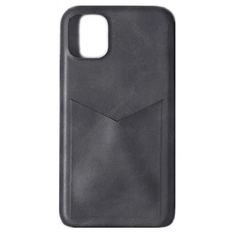 Чехол Luazon для APPLE iPhone 12 Mini Leatherette с отсеком под карты Black 5864454
