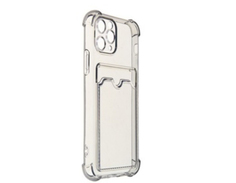 Чехол LuxCase для APPLE iPhone 11 Pro TPU с картхолдером 1.5mm Transparent-Grey 63549
