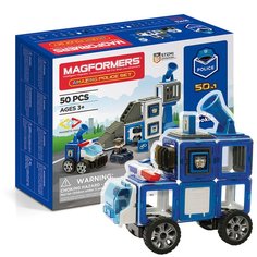 Магнитный конструктор Magformers 717002 Amazing Police Set, 50 деталей