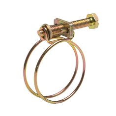 Хомут обжимной проволочный, 1" (25 мм), 2 шт, спираль, индивидуальная упаковка, MasterProf, ИС.140676