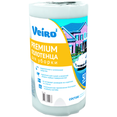 Салфетки для уборки Linia Veiro Premium, универсальные, 25x30 см, 50 штук в рулоне