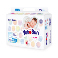 YOKOSUN Подгузники NB (2-5 кг), 34 шт.