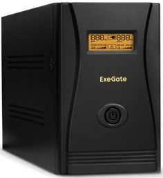 Источник бесперебойного питания Exegate SpecialPro Smart LLB-2200.LCD.AVR.EURO.RJ.USB EP285531RUS 2200VA/1300W, LCD, AVR, 4 евророзетки, RJ45/11, USB,
