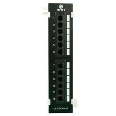 Патч-панель настенная, 12xRJ45, UTP, Кат. 5е BNH B105-12-5E-UNB