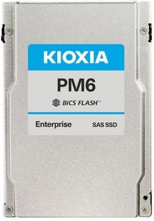 Накопитель SSD 2.5&#039;&#039; Toshiba (KIOXIA) KPM61MUG1T60 1600GB 2,5&quot; 15mm (SFF), SAS 24Gbit/s, R4150/W2450MB/s, IOPS(R4K) 595K/452K, MTTF 2,5M, 10 DWPD, TLC