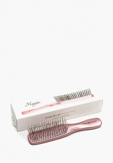 Расческа Majestic массажная, Pastel Pink для ослабленных волос