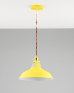 Подвесной светильник marta (moderli) желтый 16 см.