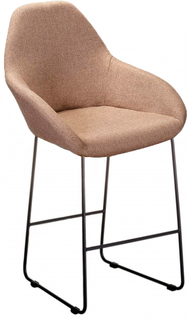 Кресло барное kent браун/линк (r-home) бежевый 59x114x58 см.
