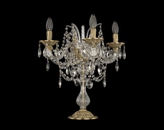 Настольная лампа ivele grand gold (bohemia ivele crystal) золотой 47 см.