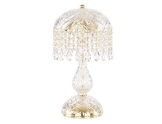 Настольная лампа bogemia gold (bohemia ivele crystal) прозрачный 40 см.