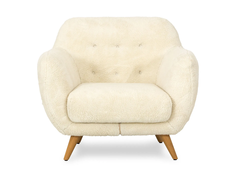 Кресло loa (ogogo) белый 98x85x77 см.