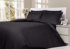 Комплект постельного белья, евро макси черный (kingsilk) черный 220x240 см.