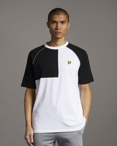 Футболка с контрастными деталями Lyle and Scott