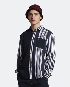Комбинированная рубашка с принтом Lyle & Scott