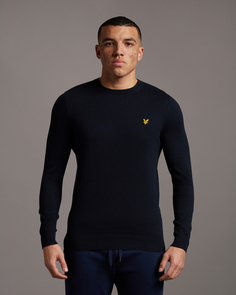 Трикотажный джемпер с круглым вырезом Lyle & Scott